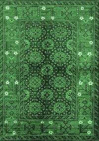 Oriental Emerald Green Industrial Rug, urb1368emgrn