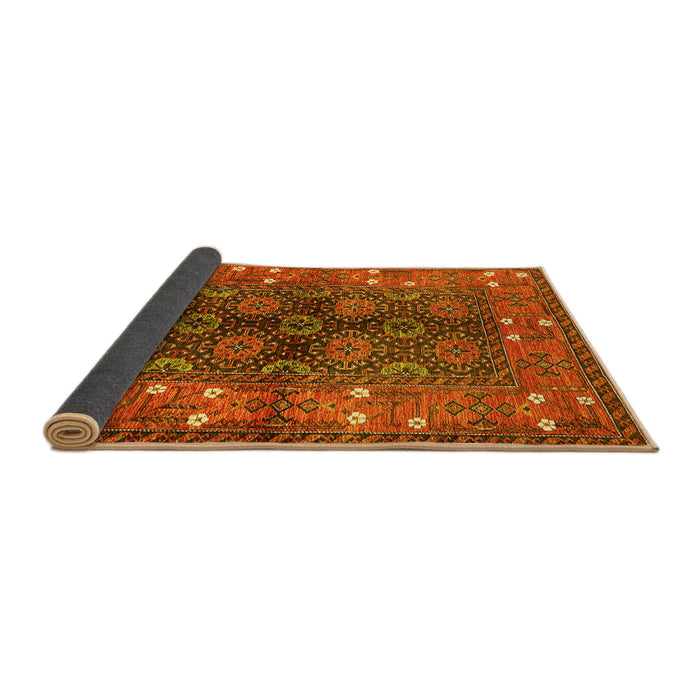 Sideview of Oriental Yellow Industrial Rug, urb1368yw
