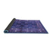 Sideview of Oriental Blue Industrial Rug, urb1368blu