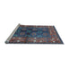 Sideview of Machine Washable Oriental Light Blue Industrial Rug, wshurb1368lblu