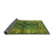 Sideview of Oriental Green Industrial Rug, urb1368grn