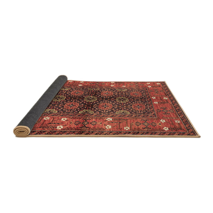 Sideview of Oriental Brown Industrial Rug, urb1368brn