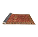 Sideview of Oriental Orange Traditional Rug, urb1369org