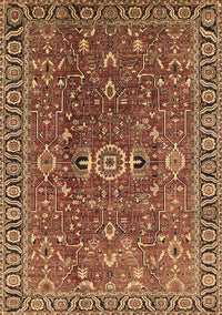Oriental Brown Traditional Rug, urb1369brn