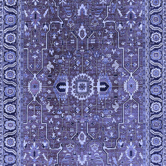 Oriental Blue Traditional Rug, urb1369blu