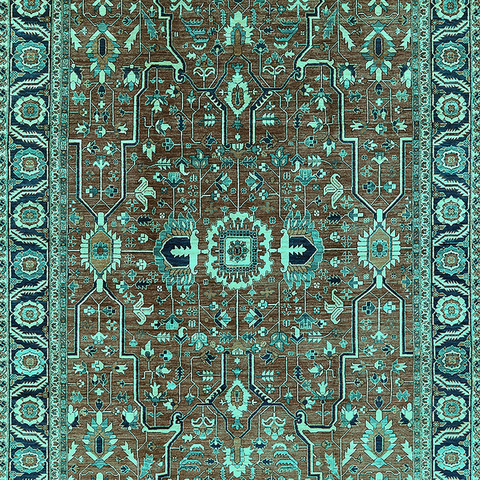 Oriental Turquoise Traditional Rug, urb1369turq