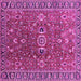 Square Oriental Pink Traditional Rug, urb1369pnk