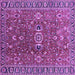 Square Oriental Purple Traditional Rug, urb1369pur