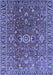 Machine Washable Oriental Blue Traditional Rug, wshurb1369blu