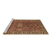 Sideview of Machine Washable Oriental Brown Traditional Rug, wshurb1369brn