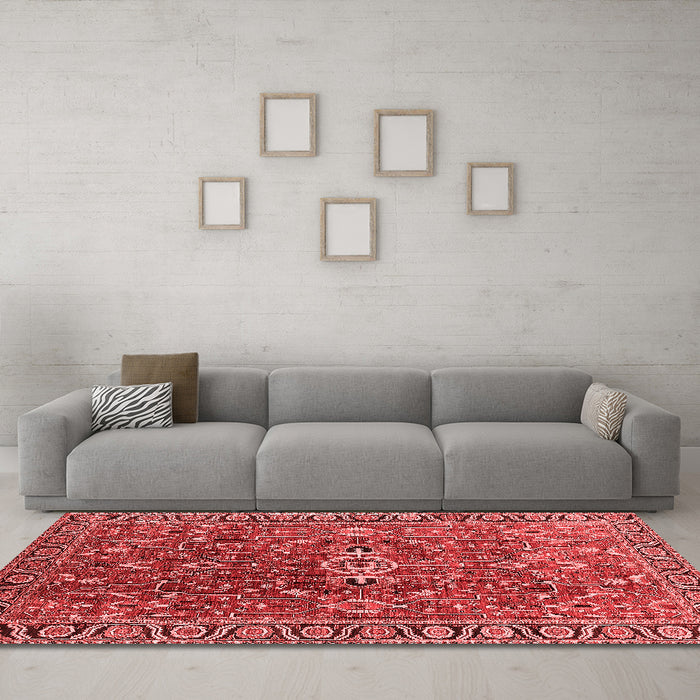 Traditional Red Washable Rugs