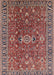 Mid-Century Modern Camel Brown Oriental Rug, urb1369