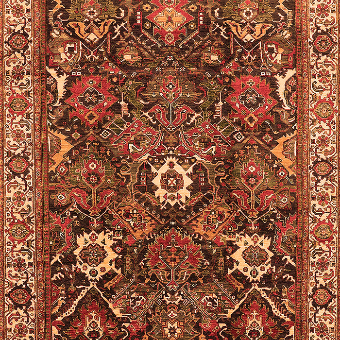 Oriental Orange Traditional Rug, urb1370org