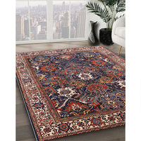 Mid-Century Modern Pink Oriental Rug, urb1370