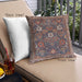 Front View of Mid-Century Modern Urban Square Rosy Pink Throw Pillow, 18 inch by 18 inch, pwurb1370