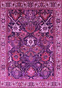 Oriental Pink Traditional Rug, urb1370pnk