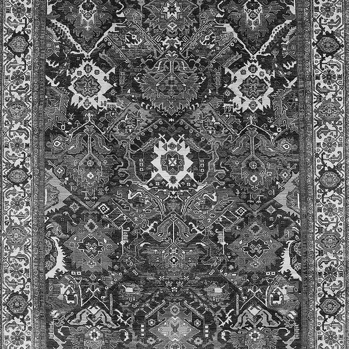 Machine Washable Oriental Gray Traditional Rug, wshurb1370gry
