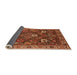 Sideview of Oriental Orange Traditional Rug, urb1370org