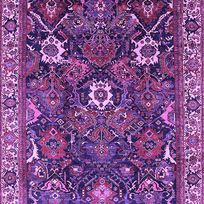 Machine Washable Oriental Purple Traditional Area Rugs, wshurb1370pur