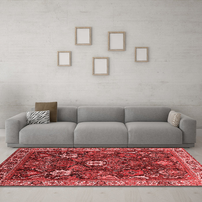 Traditional Red Washable Rugs