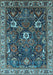 Oriental Light Blue Traditional Rug, urb1370lblu