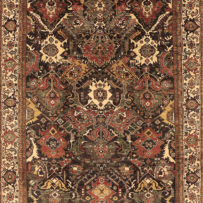 Oriental Brown Traditional Rug, urb1370brn
