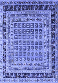 Oriental Blue Industrial Rug, urb1371blu