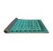 Sideview of Oriental Turquoise Industrial Rug, urb1371turq