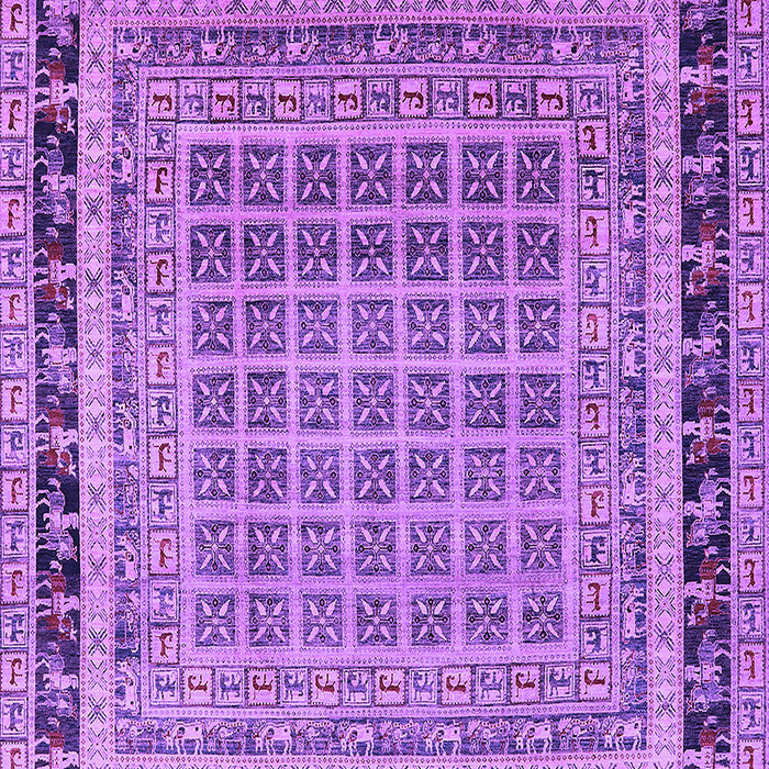 Machine Washable Oriental Purple Industrial Area Rugs, wshurb1371pur