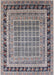 Machine Washable Industrial Modern Silver Pink Rug, wshurb1371