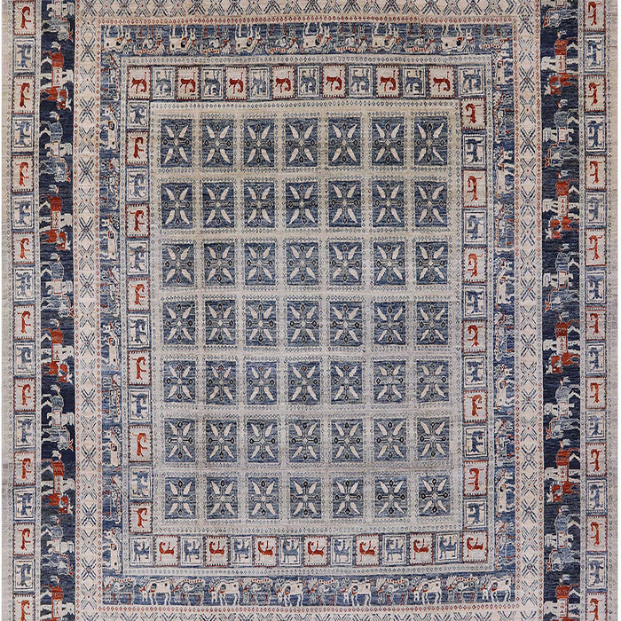 Machine Washable Industrial Modern Silver Pink Rug, wshurb1371