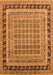 Machine Washable Oriental Orange Industrial Area Rugs, wshurb1371org