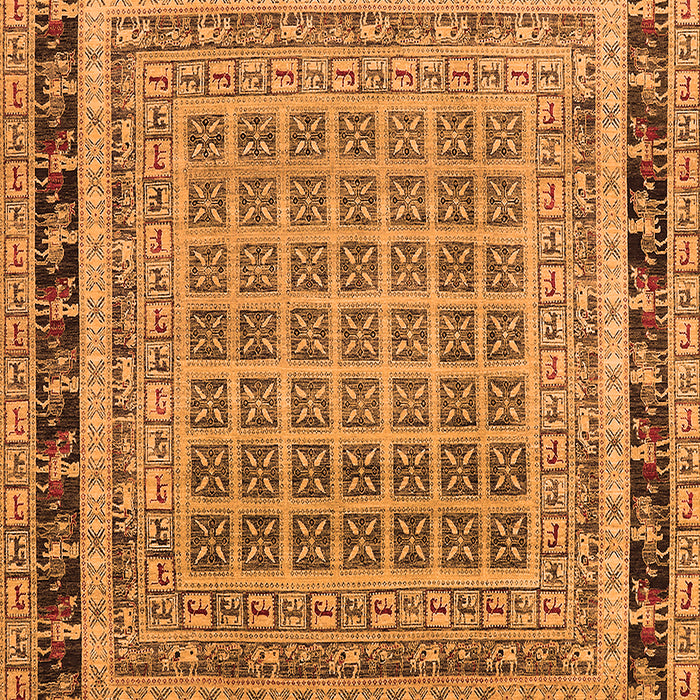 Machine Washable Oriental Orange Industrial Area Rugs, wshurb1371org