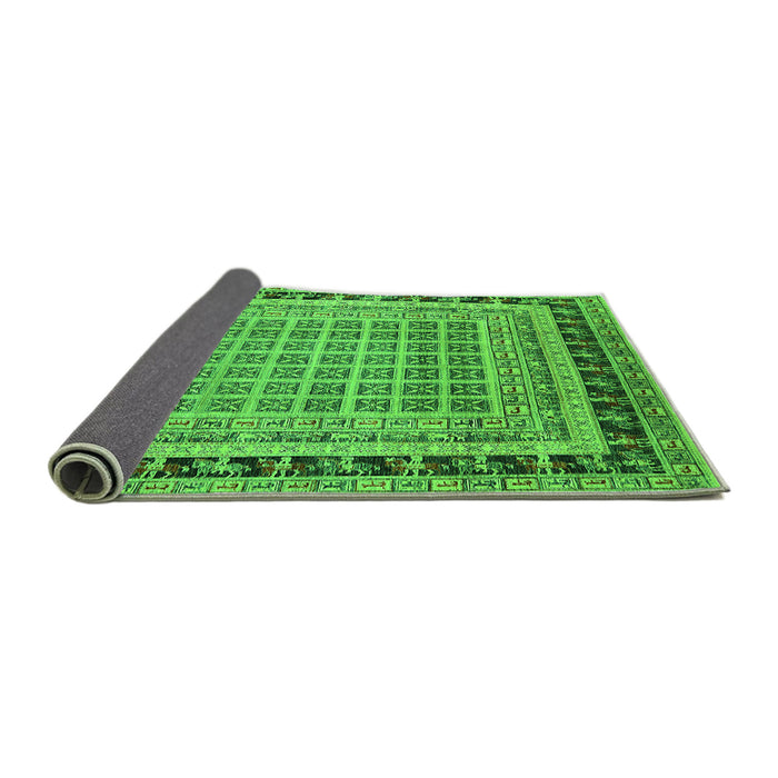 Sideview of Oriental Green Industrial Rug, urb1371grn