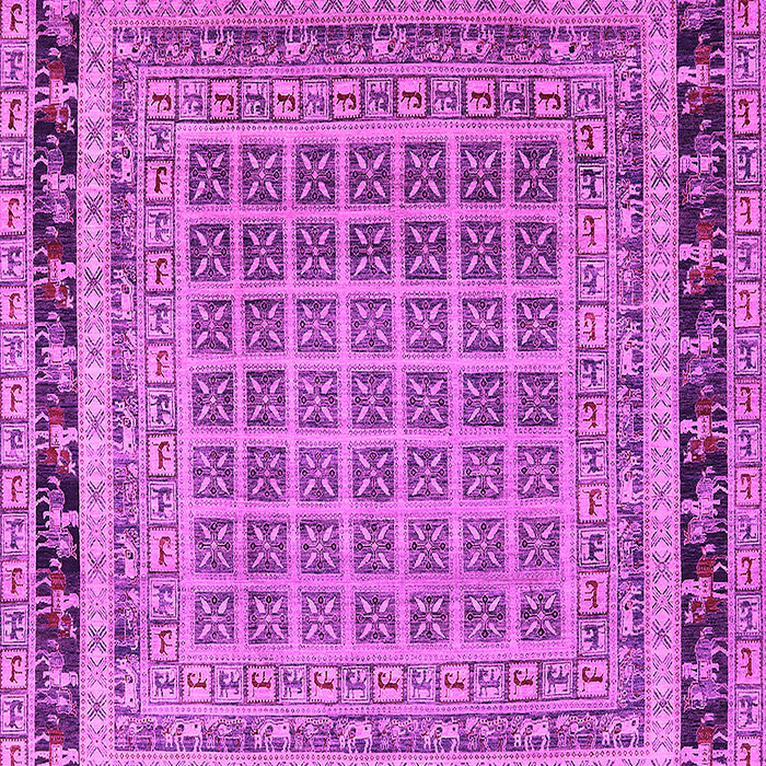 Machine Washable Oriental Pink Industrial Rug, wshurb1371pnk