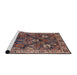 Sideview of Machine Washable Industrial Modern Camel Brown Rug, wshurb1372