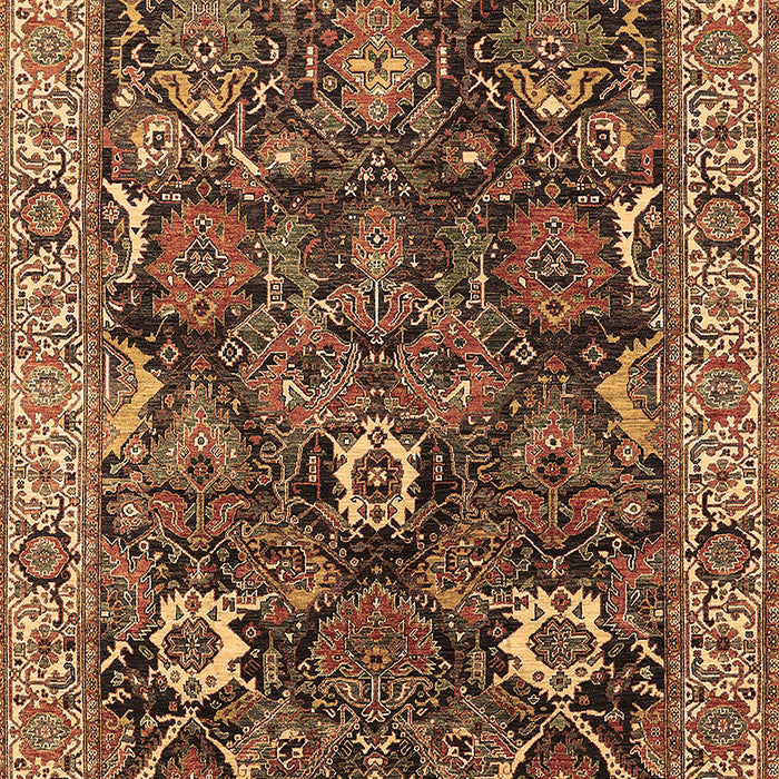 Oriental Brown Industrial Rug, urb1372brn
