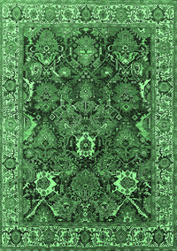 Oriental Emerald Green Industrial Rug, urb1372emgrn