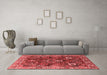 Industrial Red Washable Rugs