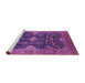 Sideview of Machine Washable Oriental Purple Industrial Area Rugs, wshurb1373pur