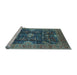 Sideview of Machine Washable Oriental Light Blue Industrial Rug, wshurb1373lblu