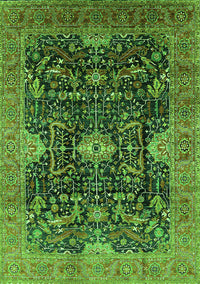 Oriental Green Industrial Rug, urb1373grn