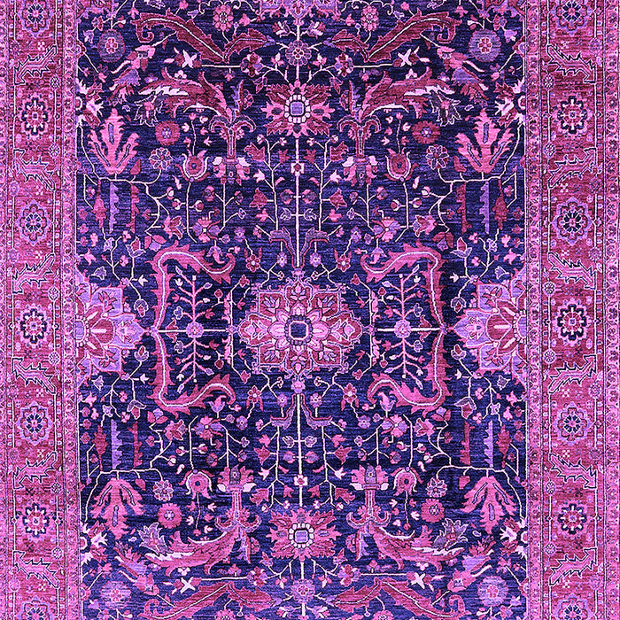 Machine Washable Oriental Purple Industrial Area Rugs, wshurb1373pur