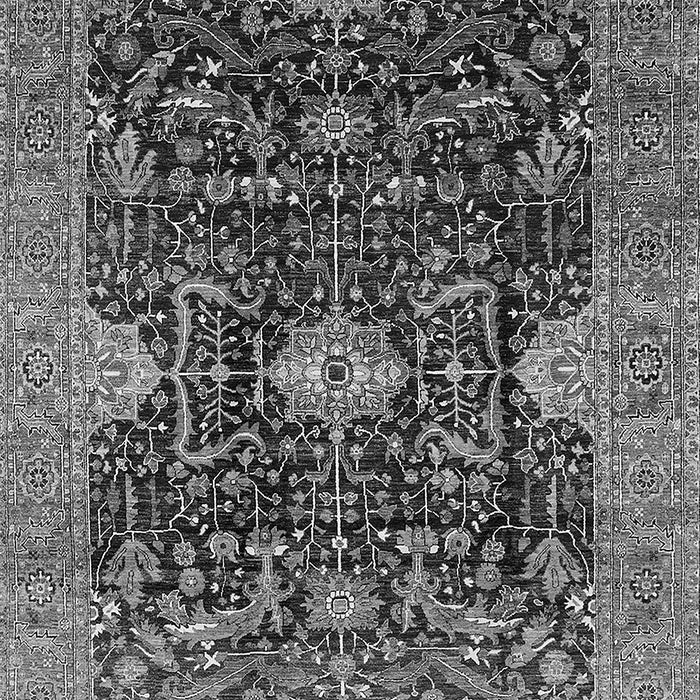 Machine Washable Oriental Gray Industrial Rug, wshurb1373gry