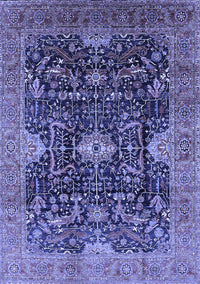 Oriental Blue Industrial Rug, urb1373blu