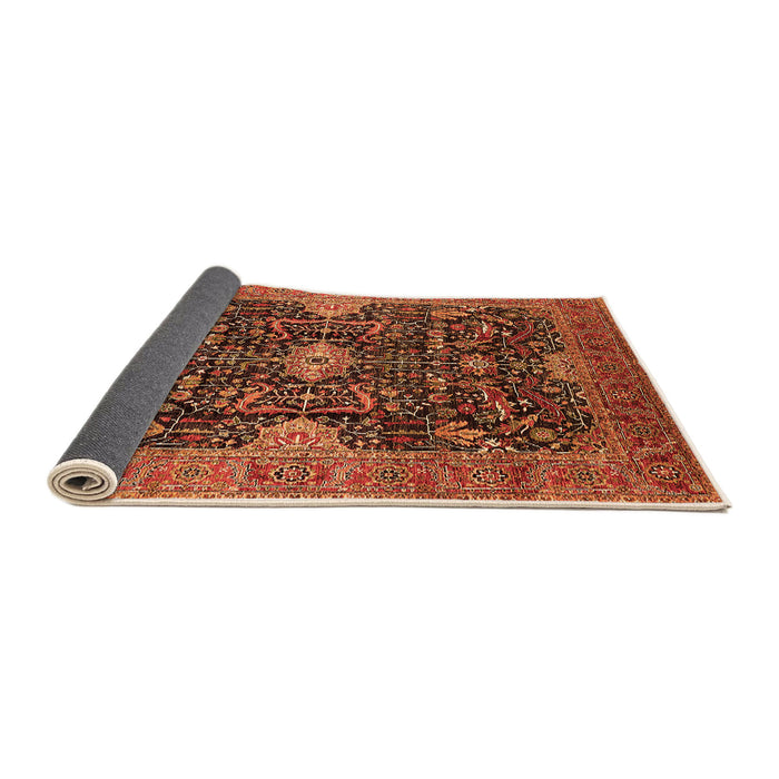 Sideview of Oriental Orange Industrial Rug, urb1373org