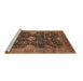 Sideview of Machine Washable Oriental Brown Industrial Rug, wshurb1373brn