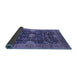 Sideview of Oriental Blue Industrial Rug, urb1373blu