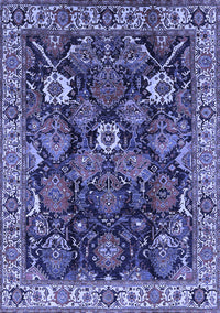 Oriental Blue Traditional Rug, urb1374blu