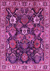 Oriental Pink Traditional Rug, urb1374pnk